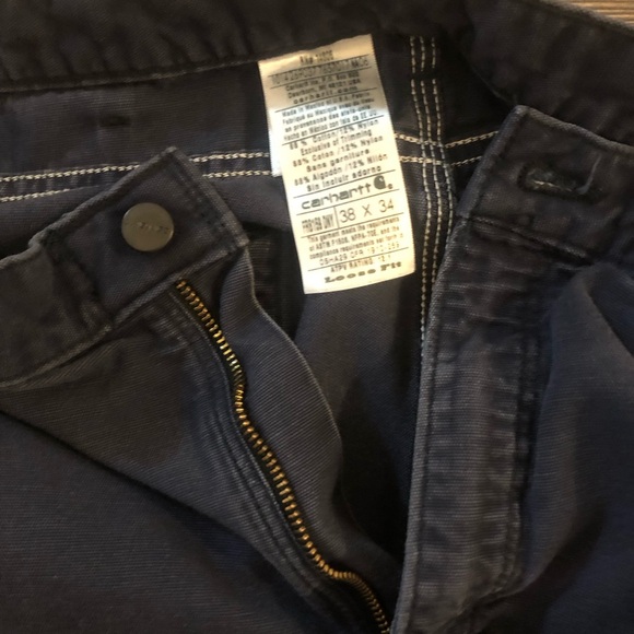 Men’s Carhartt Fire Resistant Cargo Work Pants NFPA2112 38x34 GUC - Picture 4 of 9